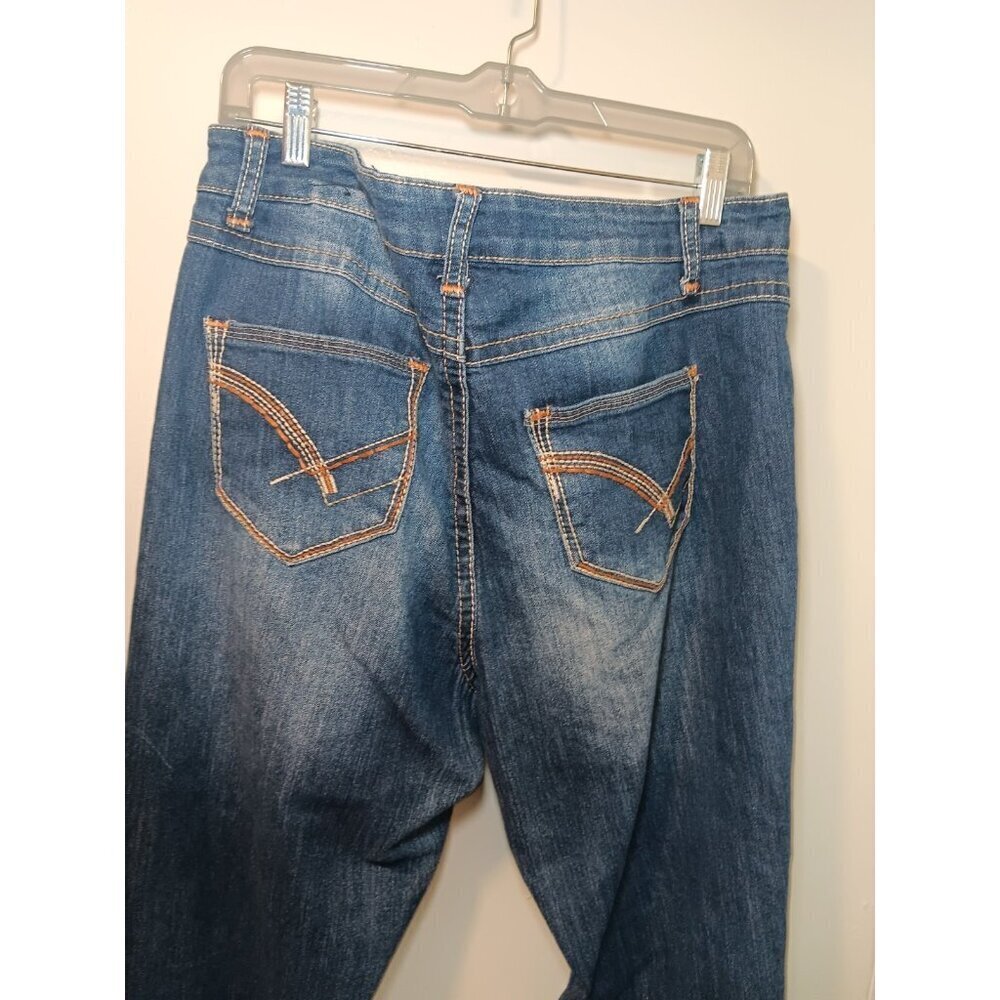 Cato Premium Womens 16W Embroidered Stitch Straight Leg Jeans - Picture 4 of 4